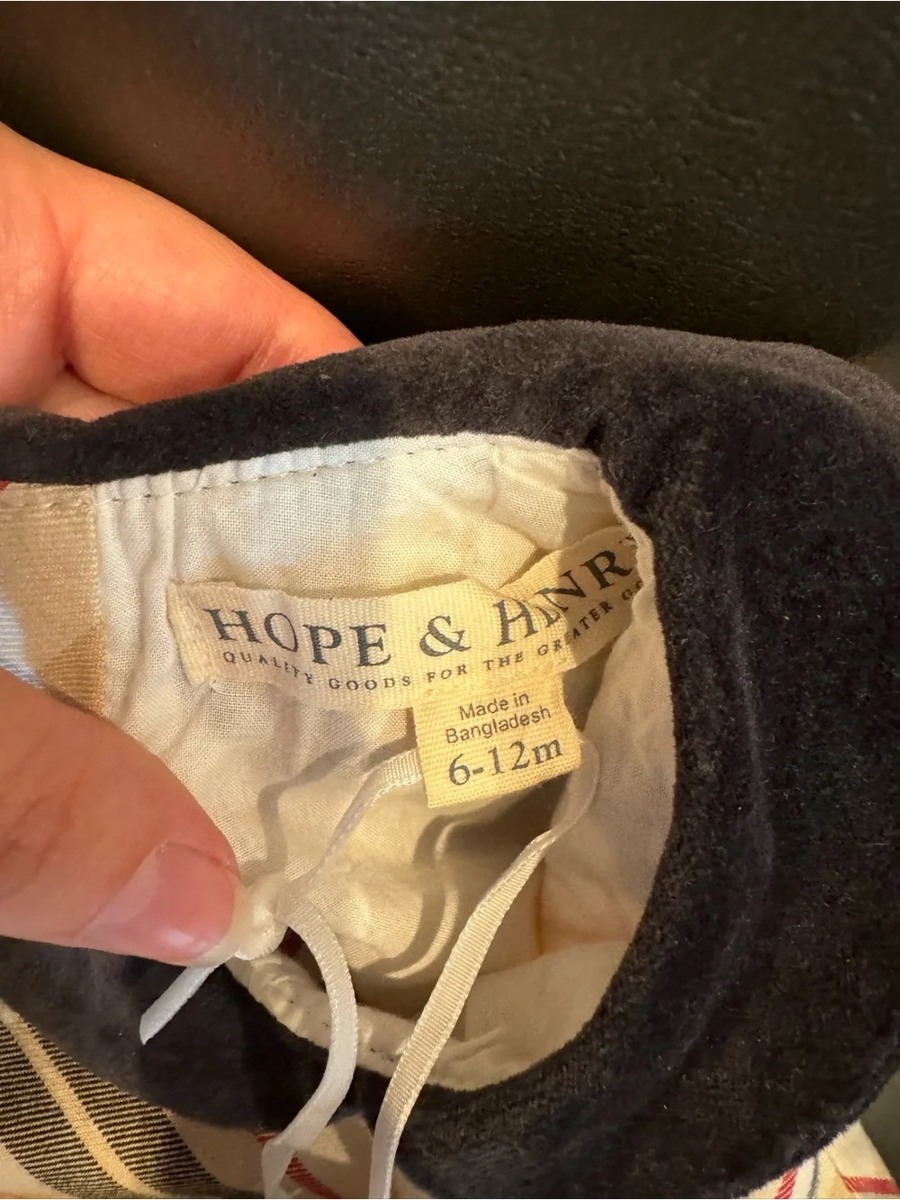 Hope & Henry Baby Dress 6-12 months
